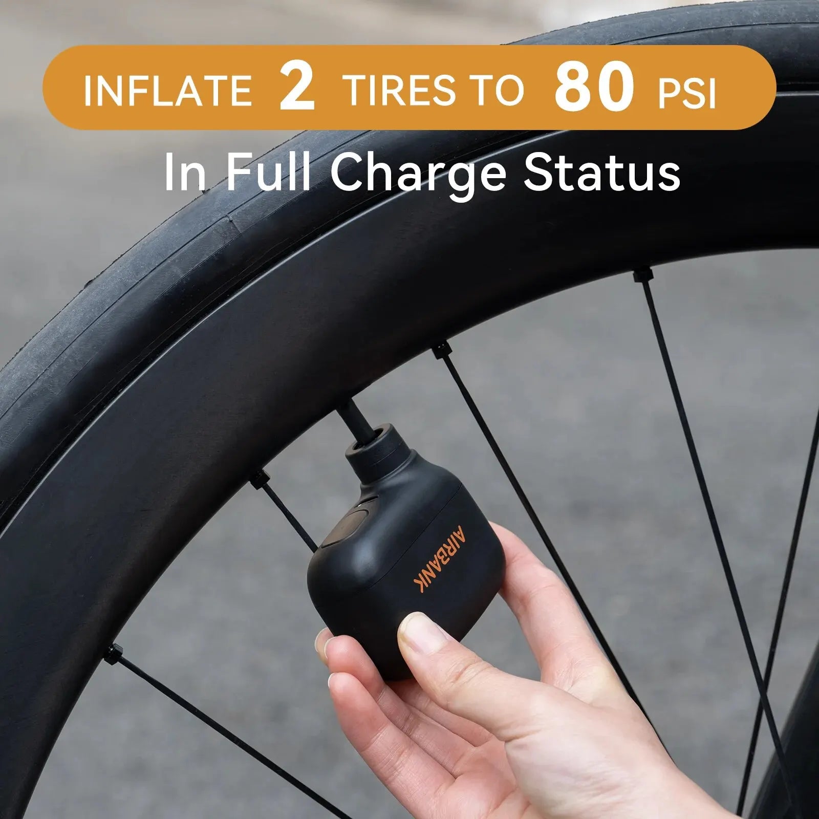 aste Mini Portable Electric Bike Pump Air Inflator 100PSI 5V Type-C Bicycle Accessories for Schrader Presta Tires AS100