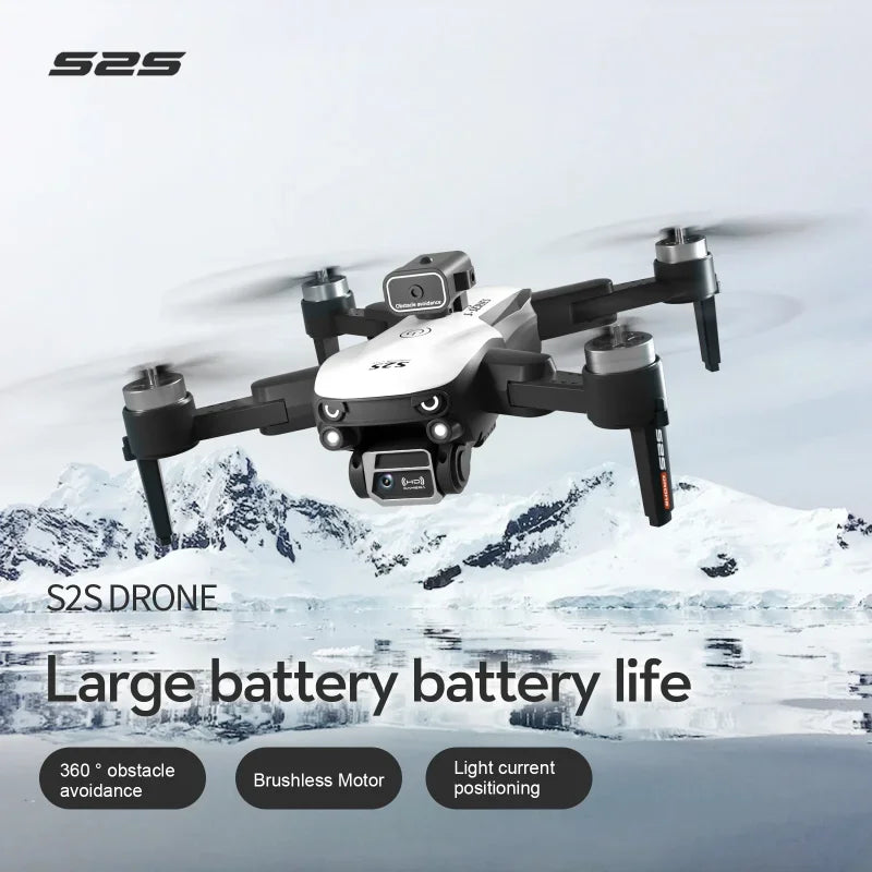 Drone S2S 8K 5G – GPS HD, double caméra, photographie aérienne professionnelle, évitement omnidirectionnel, moteur sans balais