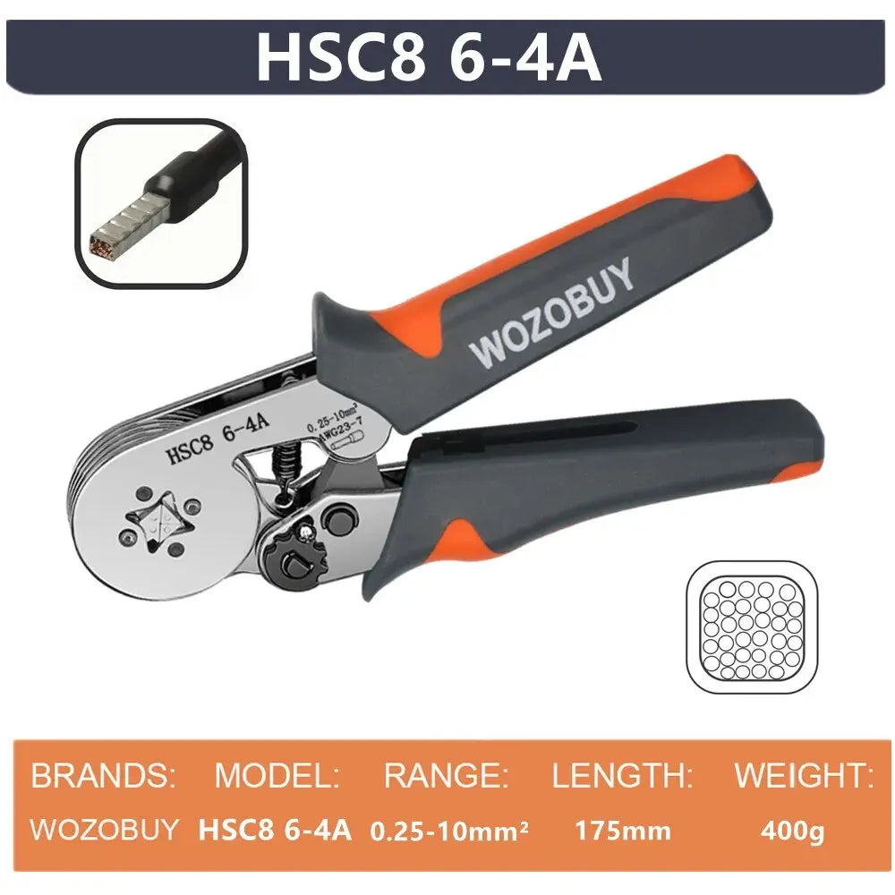 Mini Electrical Pliers HSC8 6-4/6-6(0.25-10mm²/0.25-6mm²), Wire Connection Repair Pliers