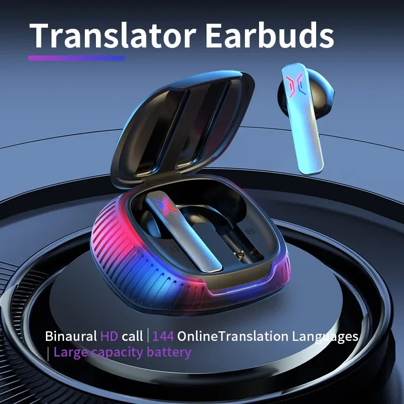 B18 Wireless Bluetooth Translator Headphones 114 Languages ​​Multi-Functional Earphones 