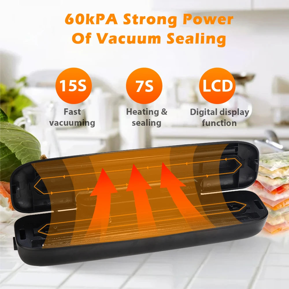 Household Vacuum Sealer Packaging Machine with 10 Free Bags Food Sealer