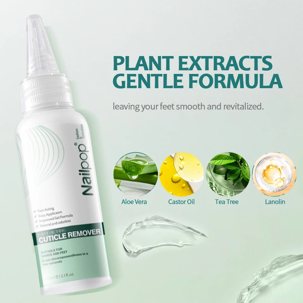 Kit dissolvant de callosités professionnel pour pieds, gel extra résistant, lime et accessoires pour talons secs et peau morte