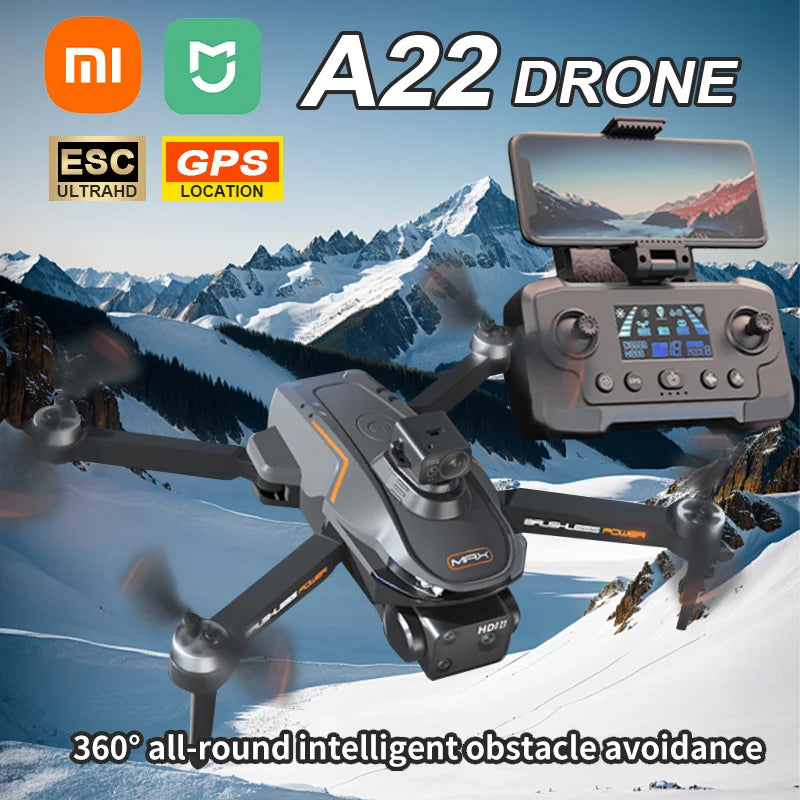 Xiaomi Mijia A22 Drone 8K GPS double caméra photographie aérienne localisation optique évitement d'obstacles à quatre voies 4K Drone nouveau