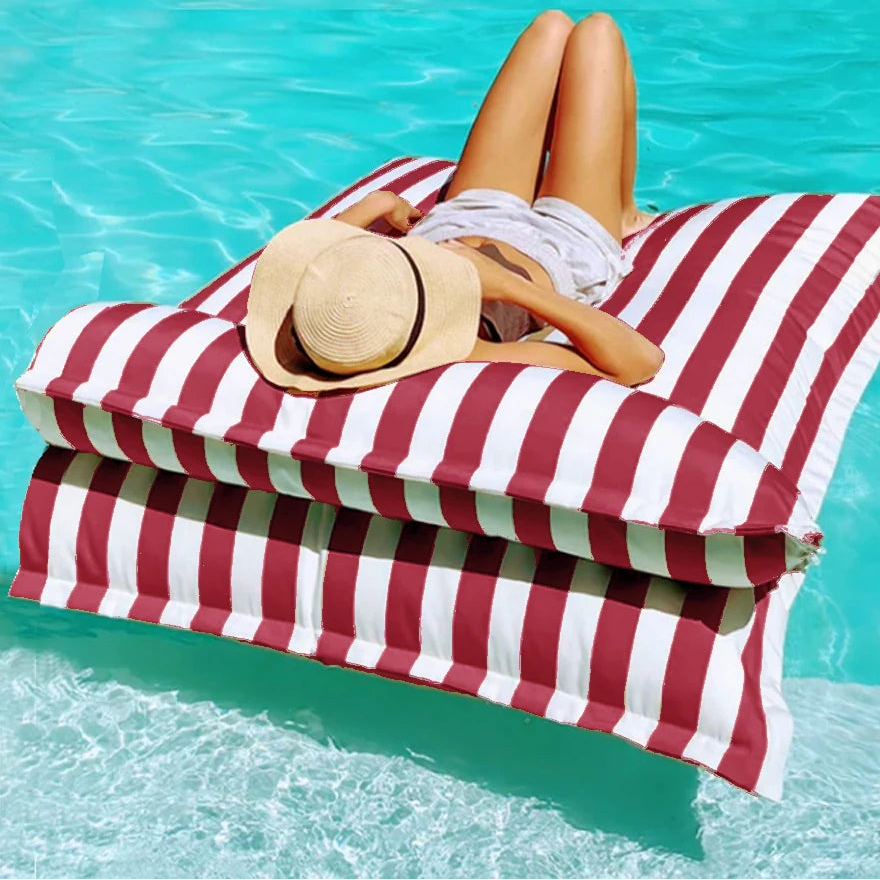 Pouf Flottant Géant – Housse Imperméable pour Piscine, Plage et Jardin (Sans Remplissage)