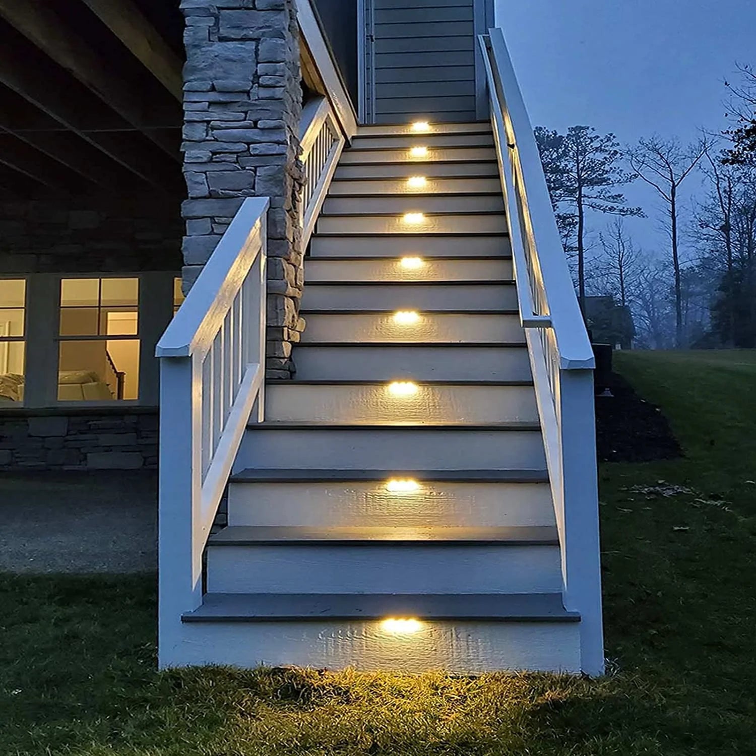 LED Solar Lights Outdoor, Waterproof, Ideal for Garden, Path, Fence, Yard or Stairs