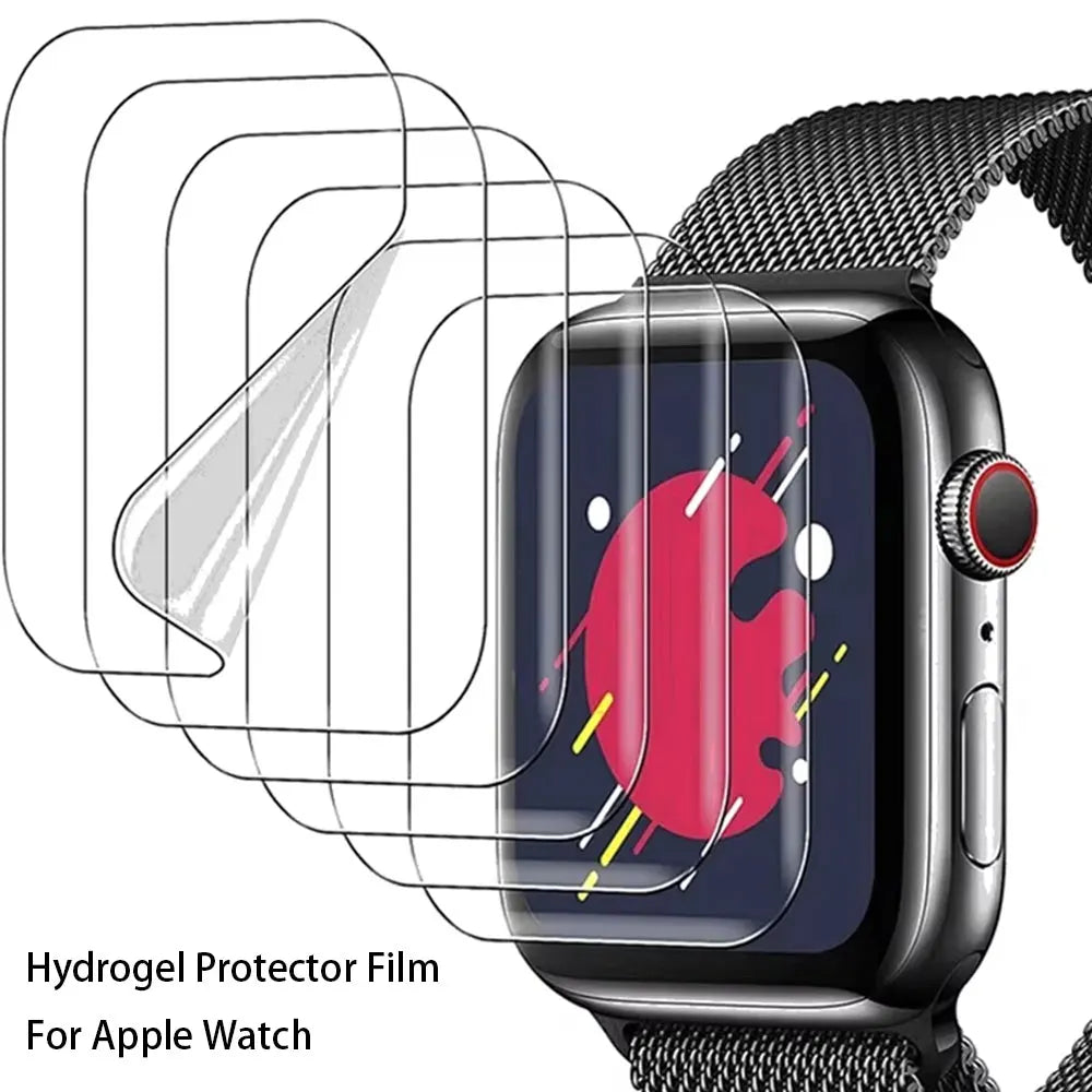 Film de protection Hydrogel TPU souple pour Apple Watch – écran transparent
