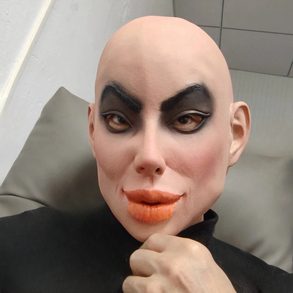 Rubber and latex mask, theme party accessory