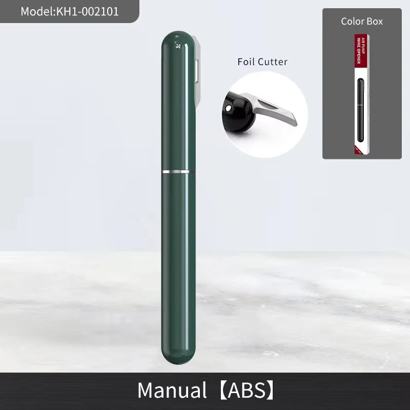 Tire-bouchon 2 en 1 en acier inoxydable – Ouverture facile à air, design élégant et écoresponsable