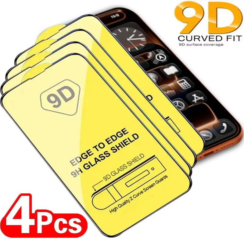 Protecteur d’écran 9D en verre trempé KENNAGE – couverture complète (iPhone)