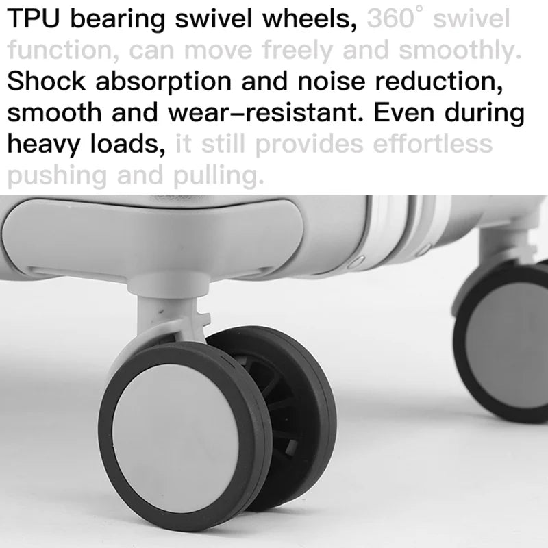 Valise à fonctions multiples pour voyage SUSHIMU – hommes et femmes, valise à main, grande capacité, 20 et 24 pouces