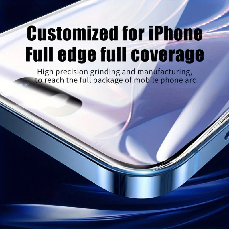 Protecteur d'écran 9D, Film en verre trempé pour iPhone 17 14 15 13 11 12 16 Pro Max Air 16E SE 7 8 Plus XR XS X, verre de protection