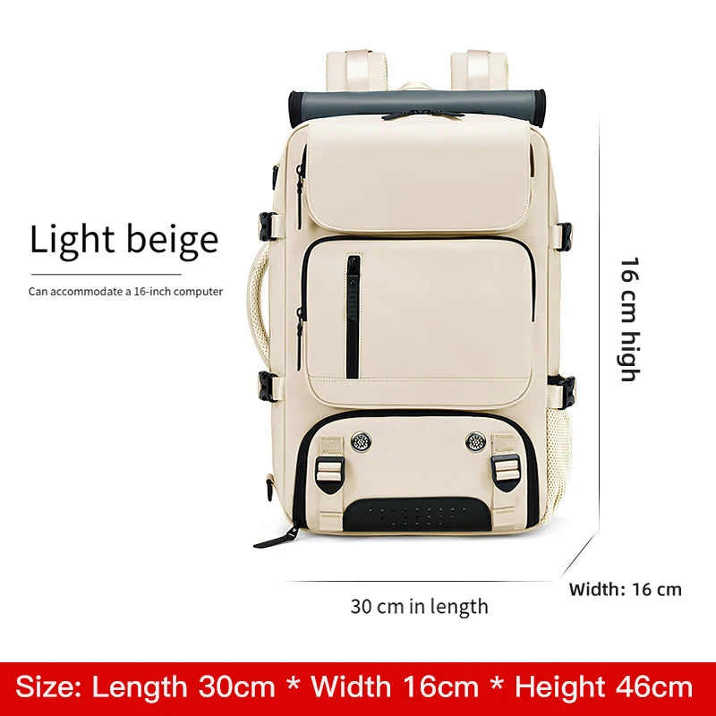 Sac à dos SUSHIMU – Voyage en plein air à double épaule pour hommes, grande capacité, compartiment ordinateur portable