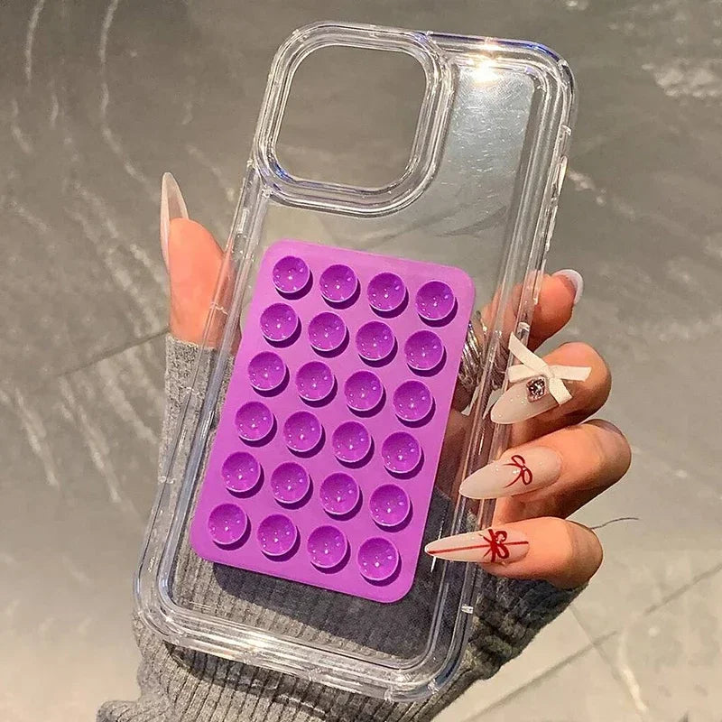 Coque transparente à ventouse 3D – Étui souple antichoc pour iPhone