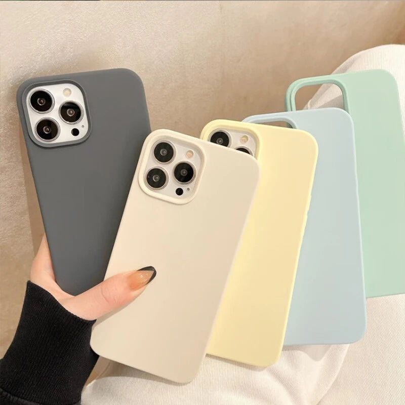 Luxury Original Apple Silicone Phone Case for iPhone 15 Pro Max