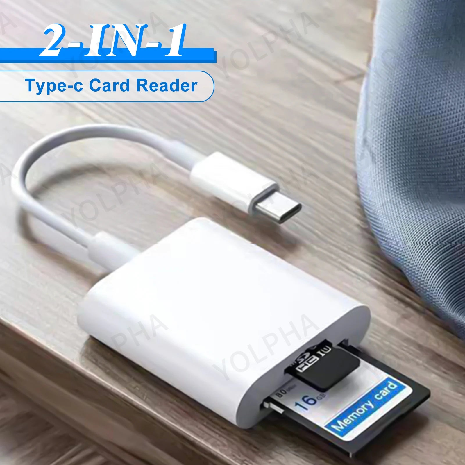 USB C Memory Card Reader, Type C to SD TF Adapter, Data Converter for Camera, iPhone 15, Huawei, Xiaomi