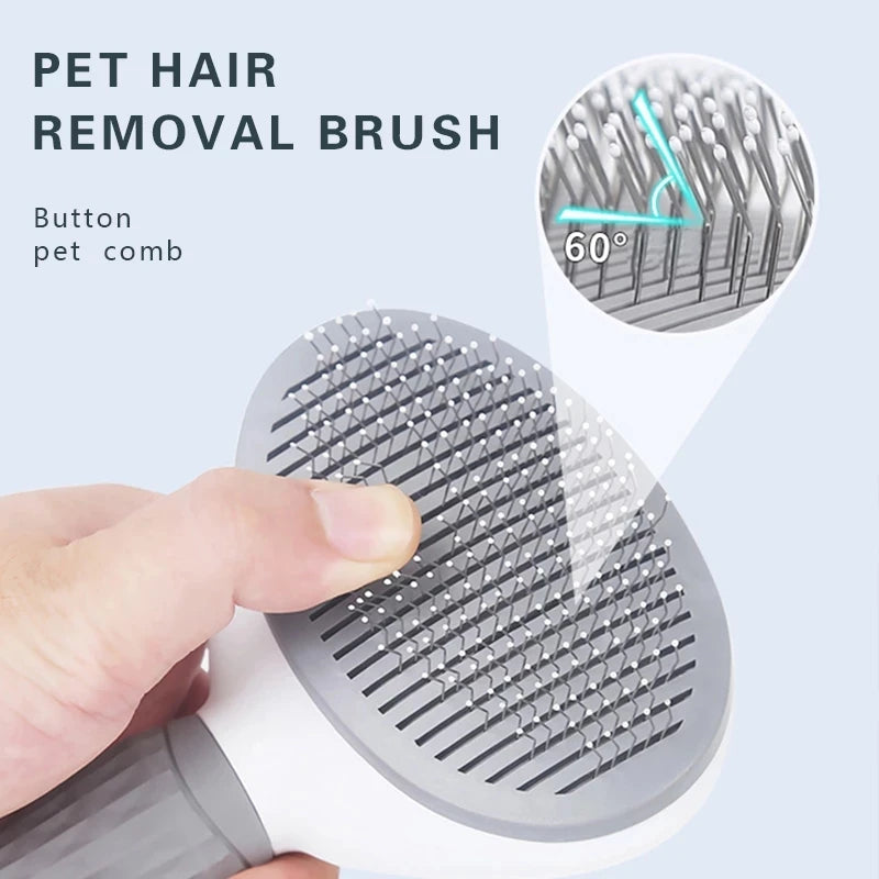 Stainless Steel Cat Dog Grooming Brush Pet Hair Removal Comb Accessories