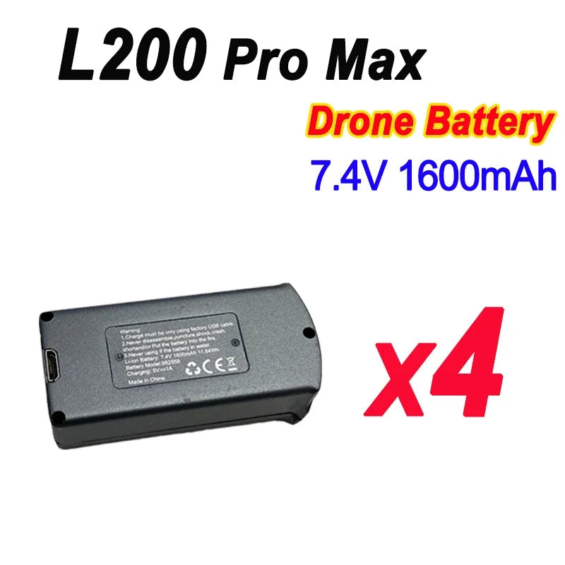 Batterie originale LYZRC L200 PRO MAX 4K 7.4V 1600mAh pour Drone