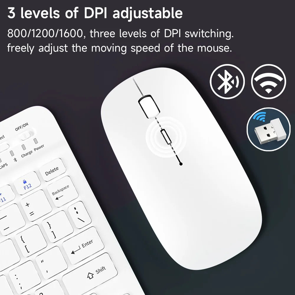 Bluetooth keyboard compatible with Android, IOS, Windows 