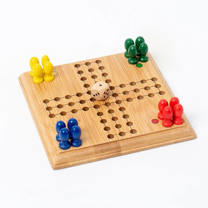 Jeu de société d'intelligence classique avec pièces de jeu en bois, jouets de dames de backgammon de voyage, cadeau idéal pour adultes et enfants