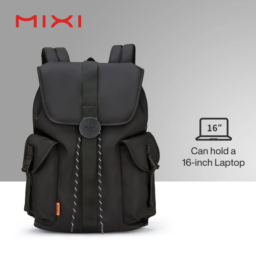 Sac à dos Mixi 16'' pour ordinateur portable – Unisexe, léger, imperméable, week-end et voyage