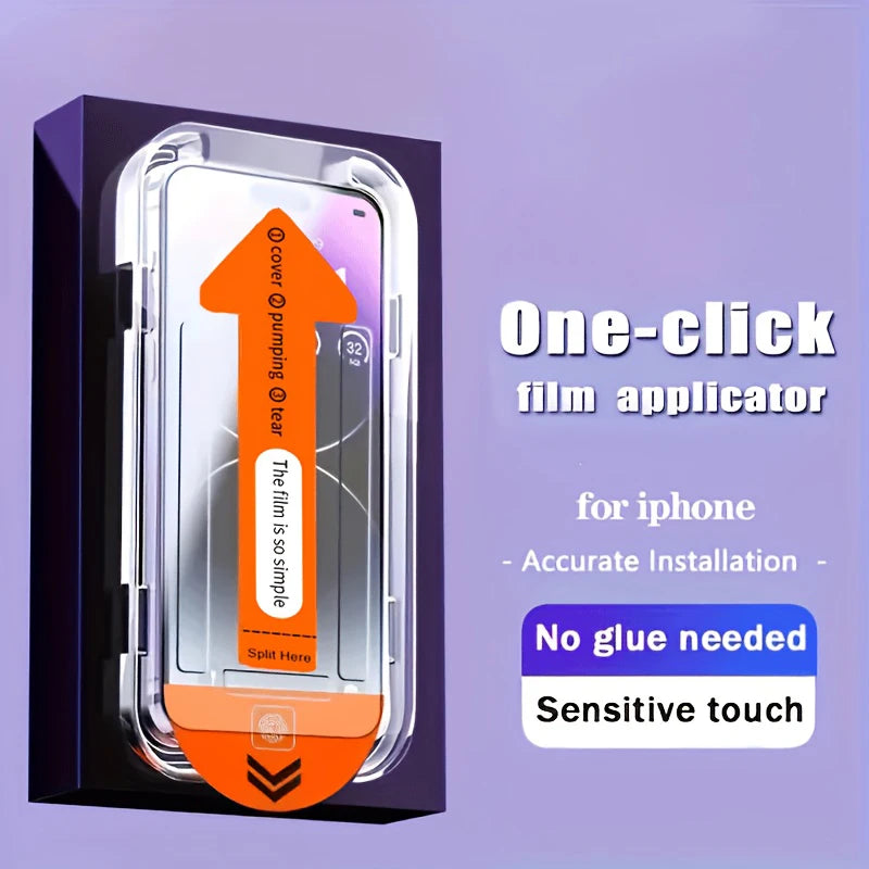 Verre trempé mat multifonction pour iPhone – Protection anti-lumière bleue & anti-éblouissement