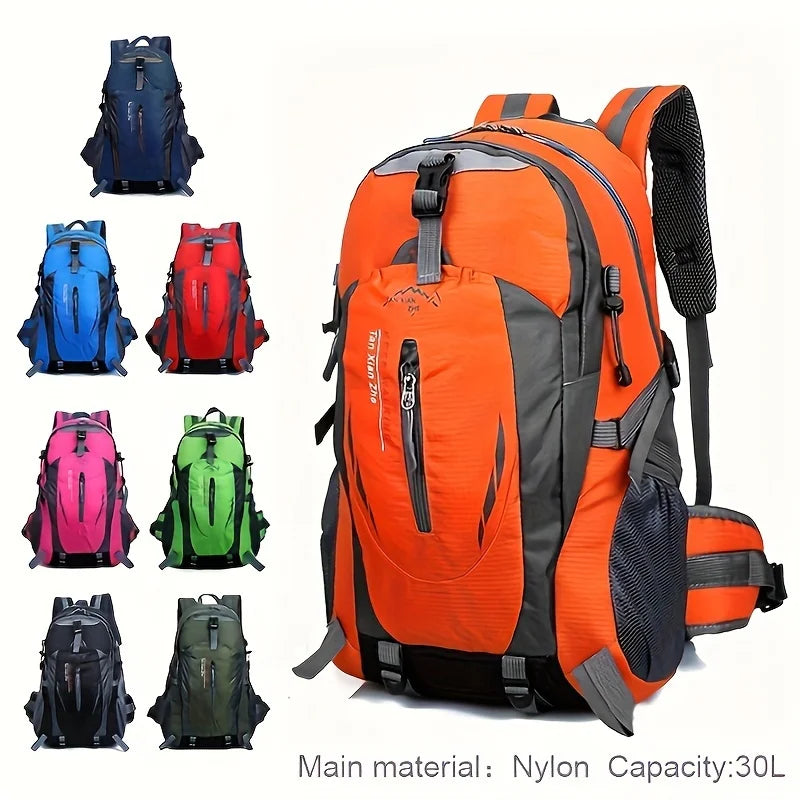 Men's Outdoor Backpack Large Capacity Travel Lightweight Casual Hiking Sports Waterproof Travel Mountaineering Bag