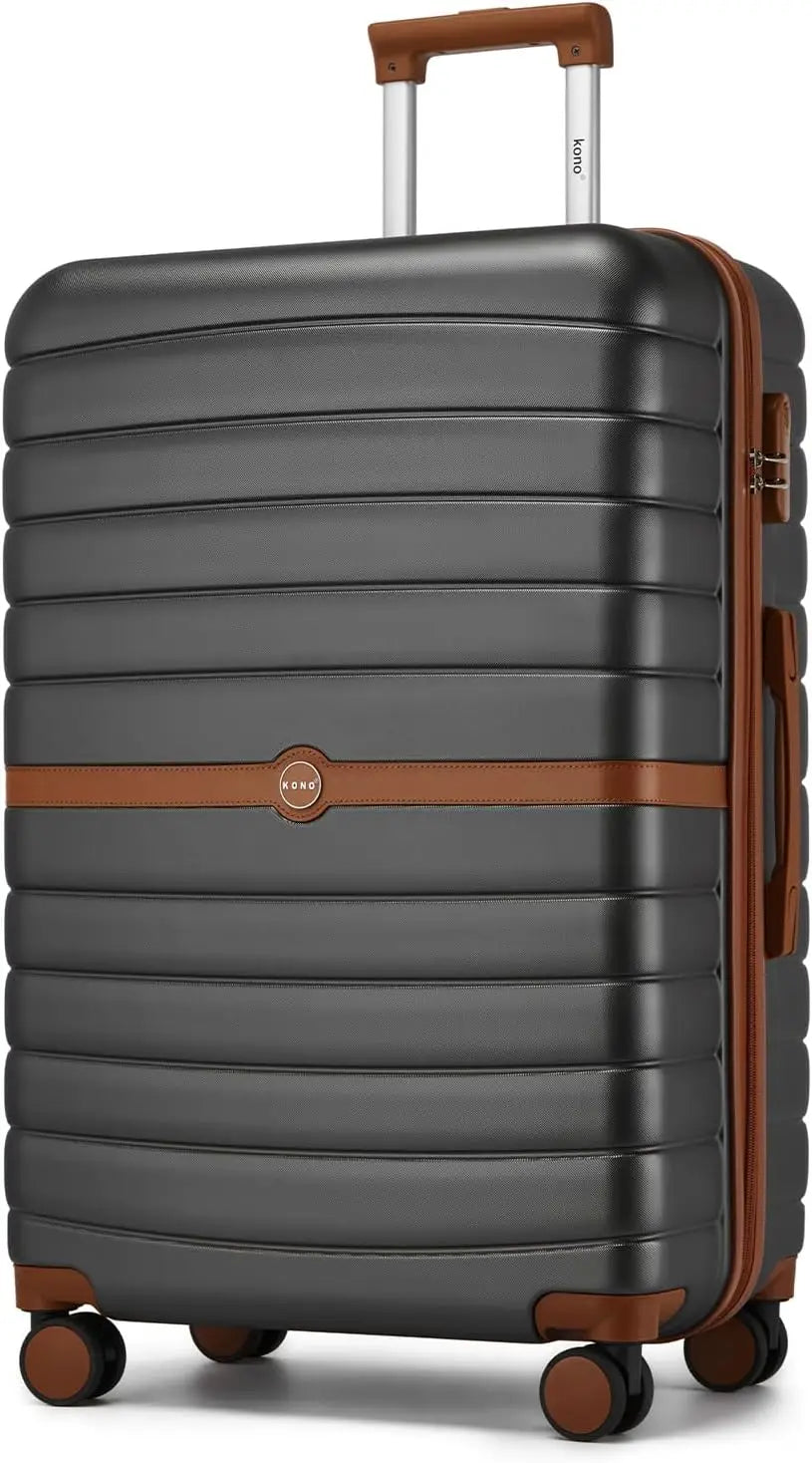 Ensemble de valises rigides PC KONO 3 pièces – léger, 360° roues doubles, serrure à combinaison, valises 55/66/76 cm