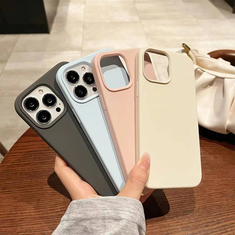 Luxury Original Apple Silicone Phone Case For iPhone 12 11 Pro Max Mini X XS XR Shockproof Cover Accessories