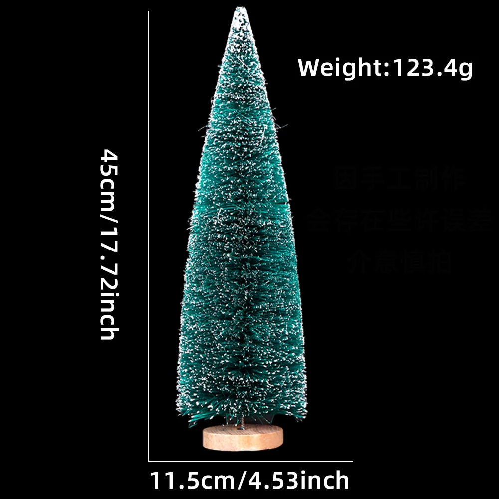 Petits ornements de sapin de Noël, décorations de Noël, bleu-vert, mini arbre de Noël