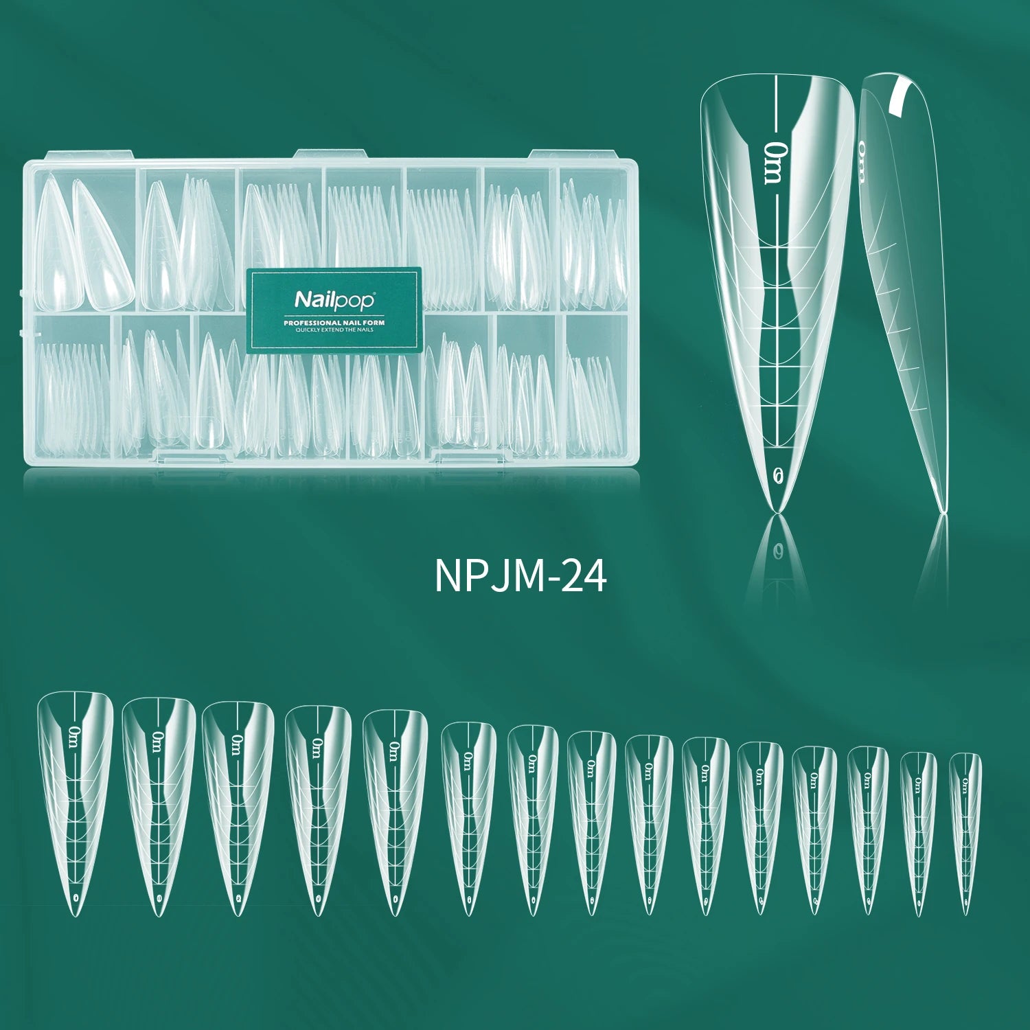 Effet Manucure Française Rapide, Réutilisables - Nailpop Formes Doubles pour Ongles 150 pièces