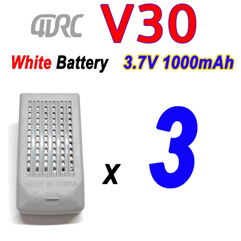 Batterie originale 4DRC V30 3.7V 1000mAh pour Mini Drone RC
