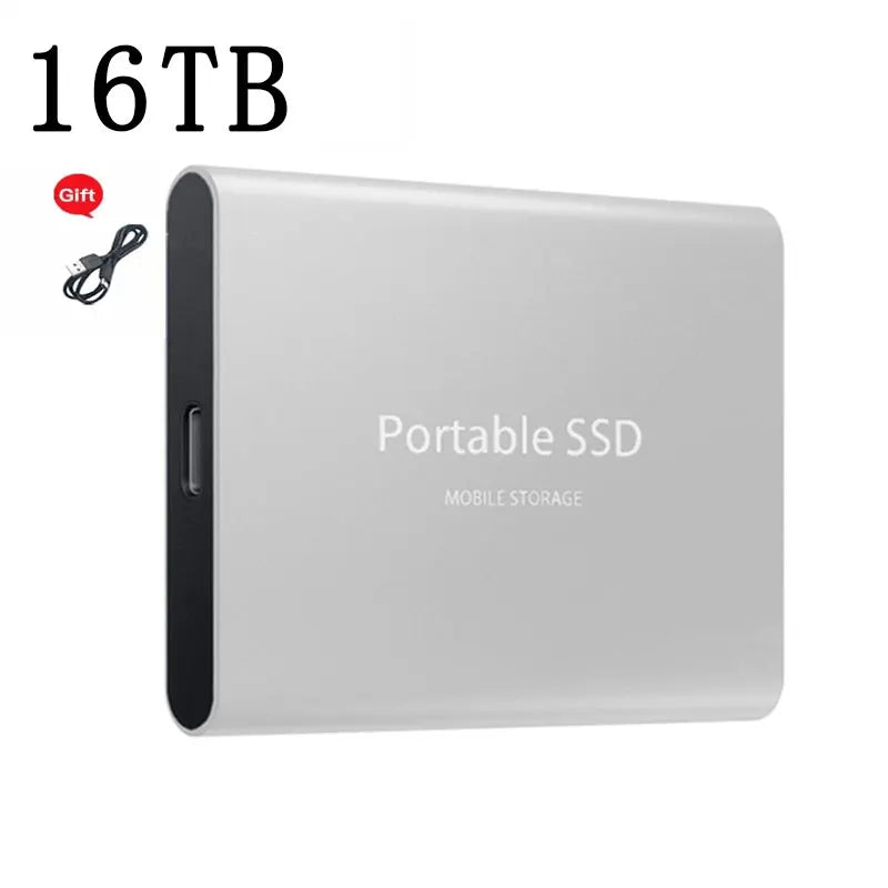 Disque Dur Externe Portable SSD 2 To, 4 To, 16 To, USB Type-C 3.0, Haute Vitesse, 8 To