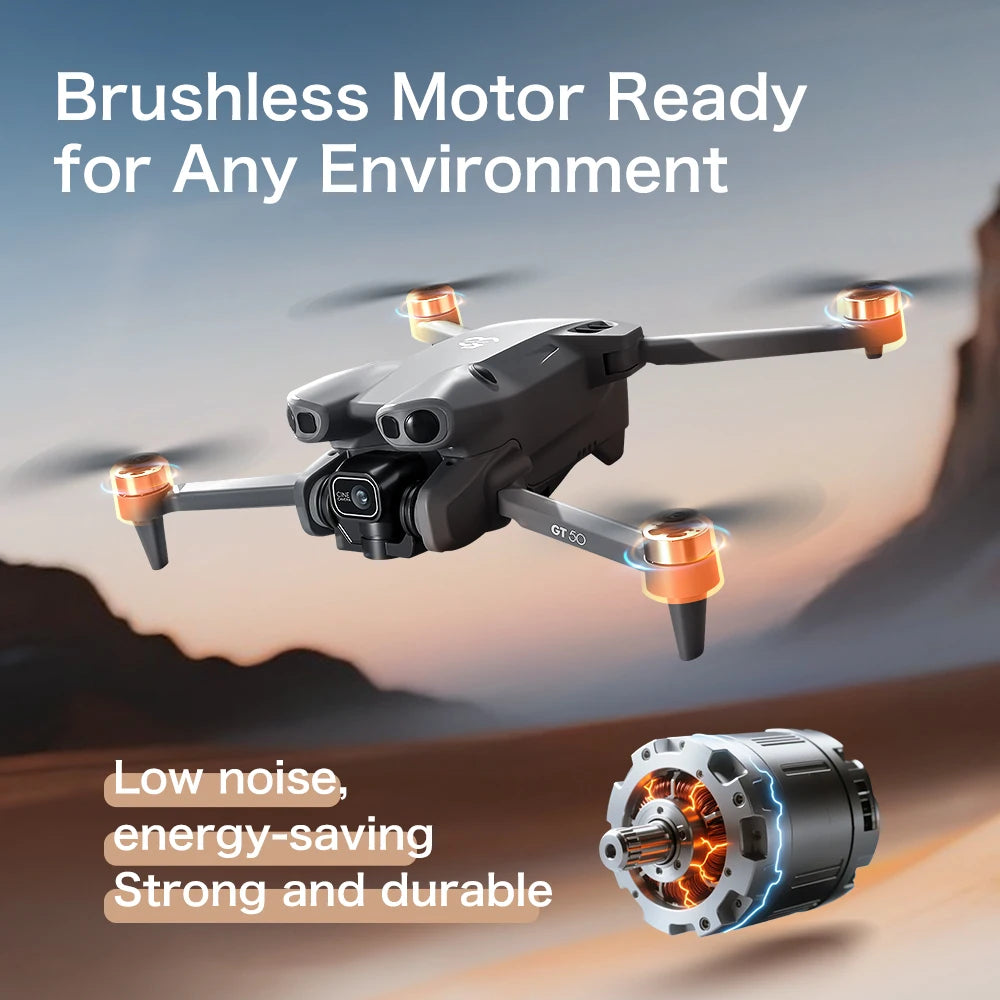 Original GT50 Drone – Dual 5G 8K Camera, Built-in Screen, Obstacle Avoidance