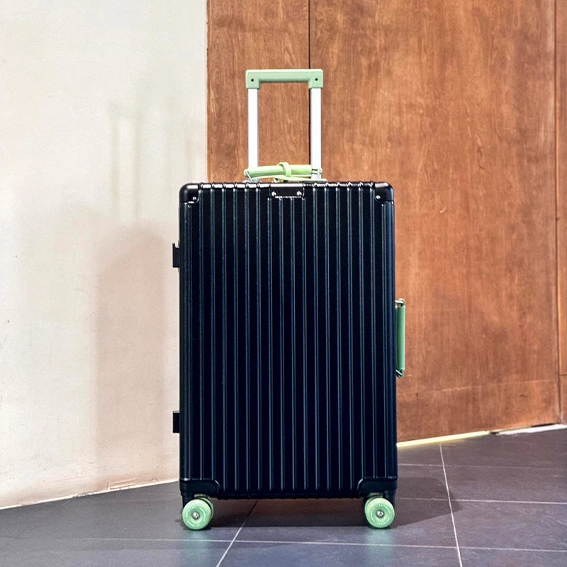 Valise à main Sushimu 20 pouces – Étui en cuir, trolley avec petite serrure à combinaison