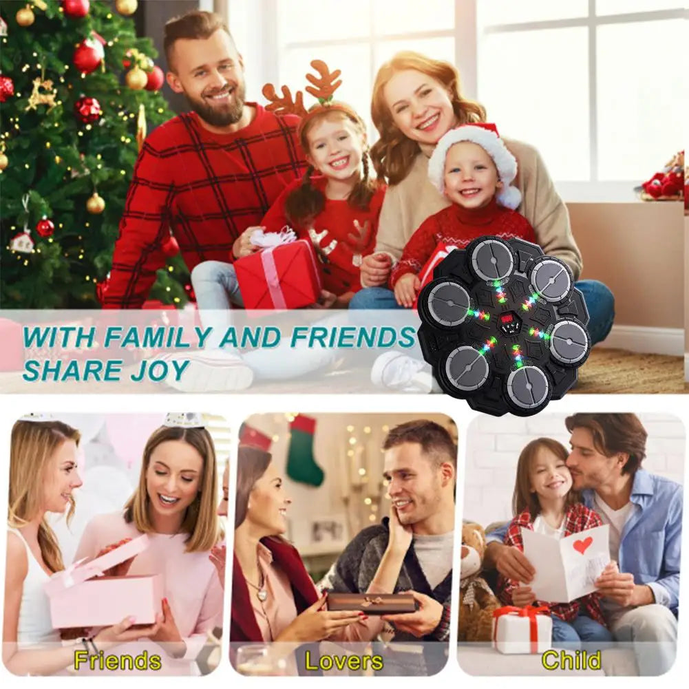 Machine de boxe musicale intelligente Bluetooth, décompression, combat Fitness, boxe à domicile, cible murale, entraîneur de boxe, accessoires de boxe