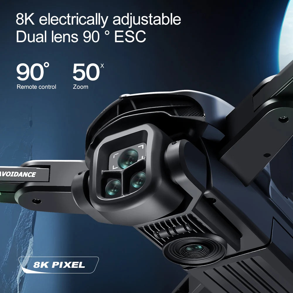 V188 MAX 8K Drone 5G – Quadrirotor pliable, caméra HD, écran intégré