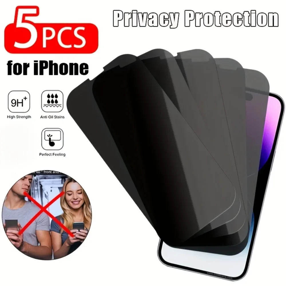 Film en verre trempé de confidentialité pour iPhone – Protection écran anti-espion