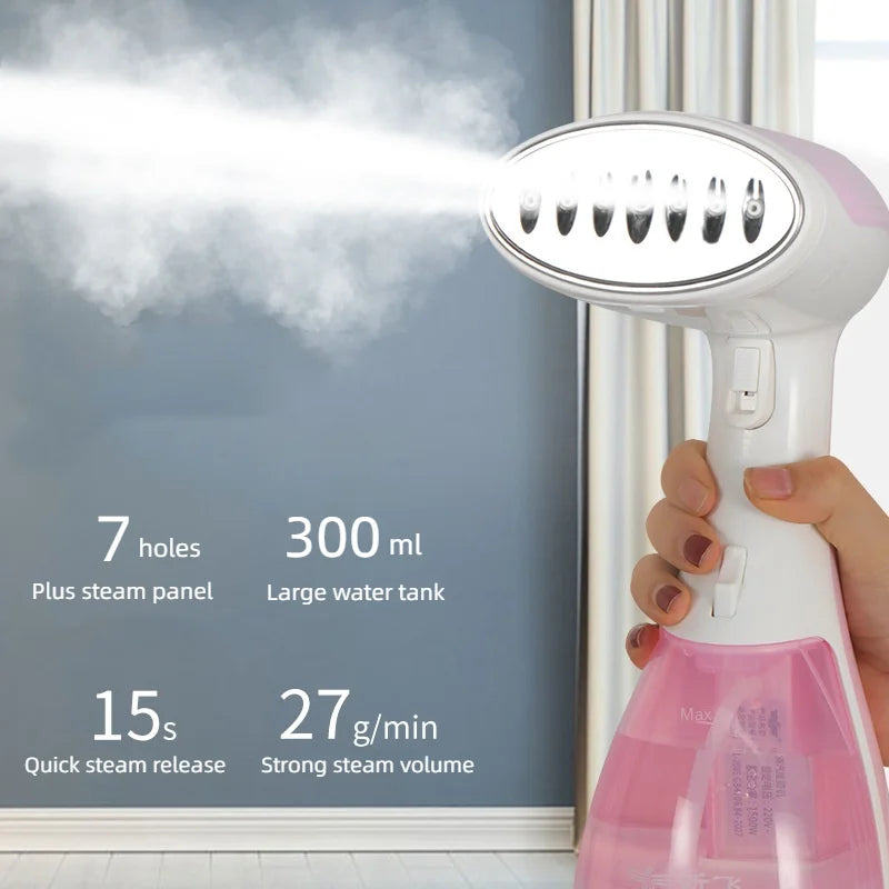 Défroisseur vapeur portable pour vêtements, 1500W, 300ml, appareil de nettoyage électrique pour la maison