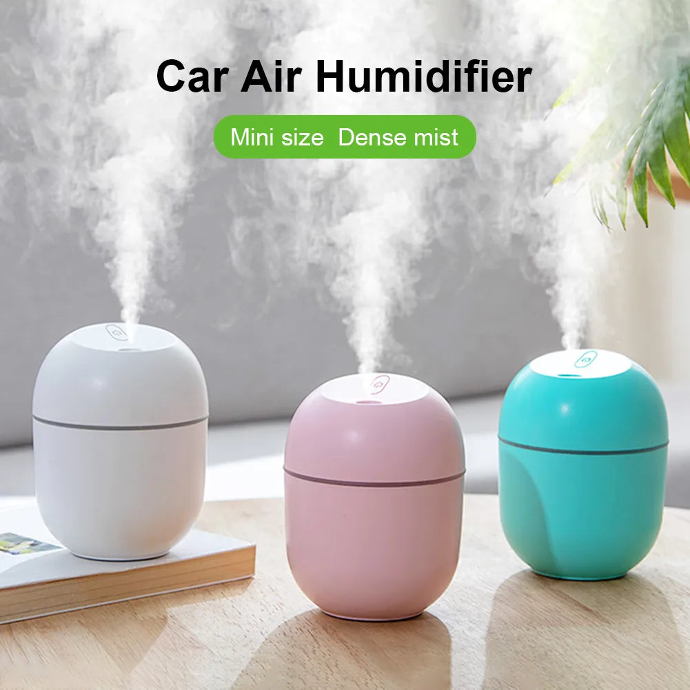 Portable USB Ultrasonic Air Humidifier Essential Oil Diffuser Mist Maker with LED Light 