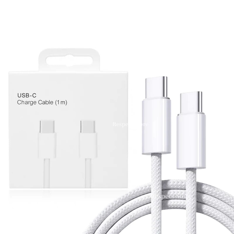 Câble de chargeur rapide USB-C d'origine pour iPhone 15 Pro Max 15 Pro 15 Puls PD 60W USB-C tissage charge ligne de données accessoires
