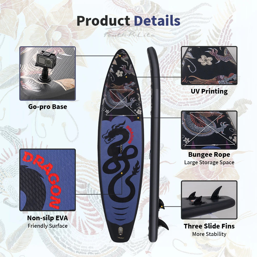 Planche de Paddle Gonflable avec Accessoires (335 / 350 / 385 cm) - Feath-R-Lite Koi Sup