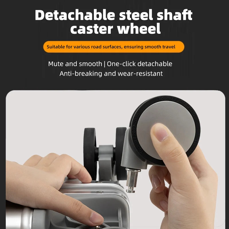 Valise rigide en alliage d’aluminium et de magnésium SUSHIMU – bagage à roulettes, 20, 24, 26 et 29 pouces