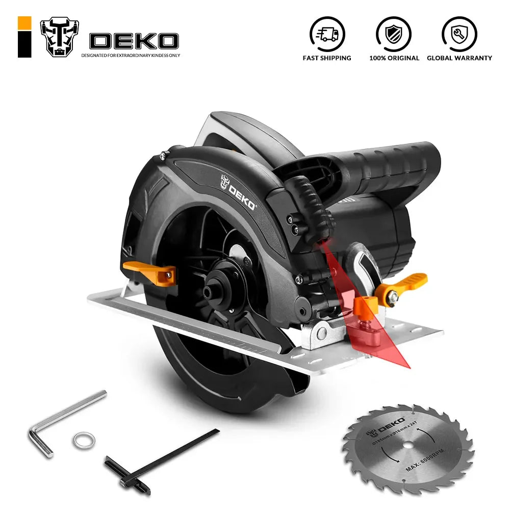 Multifunctional high-power circular saw, power tools, portable machine for cutting stone, wood, metal and tiles, 1600W, 185mm