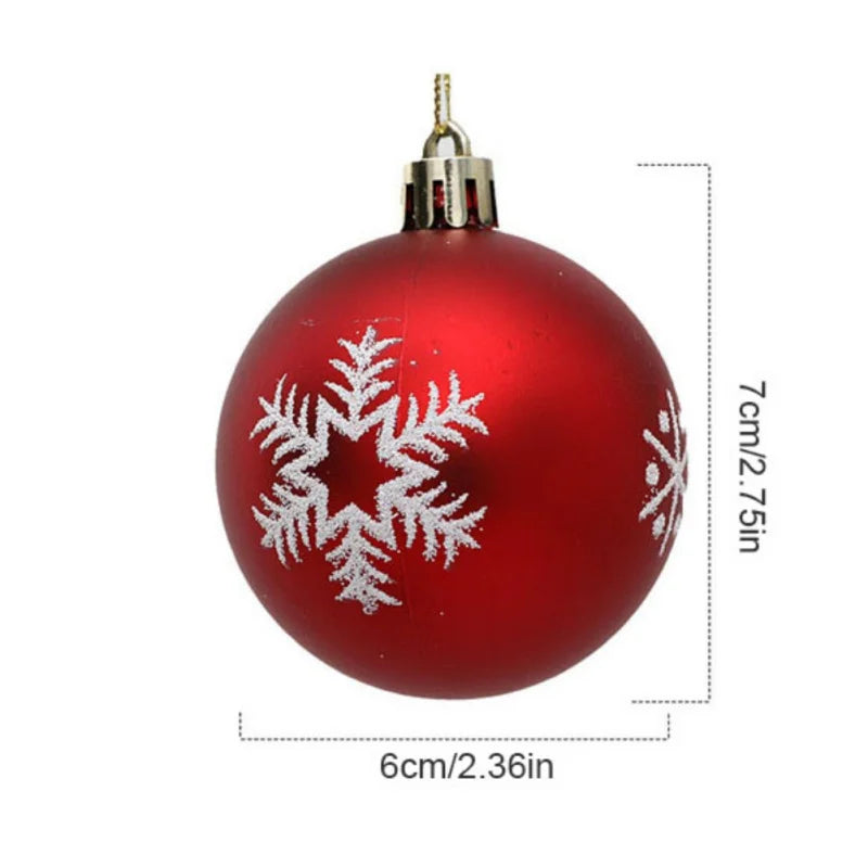 Christmas Balls, Shatterproof Christmas Ball Ornaments Set, Christmas Tree Decorations, 6cm, 12pcs 