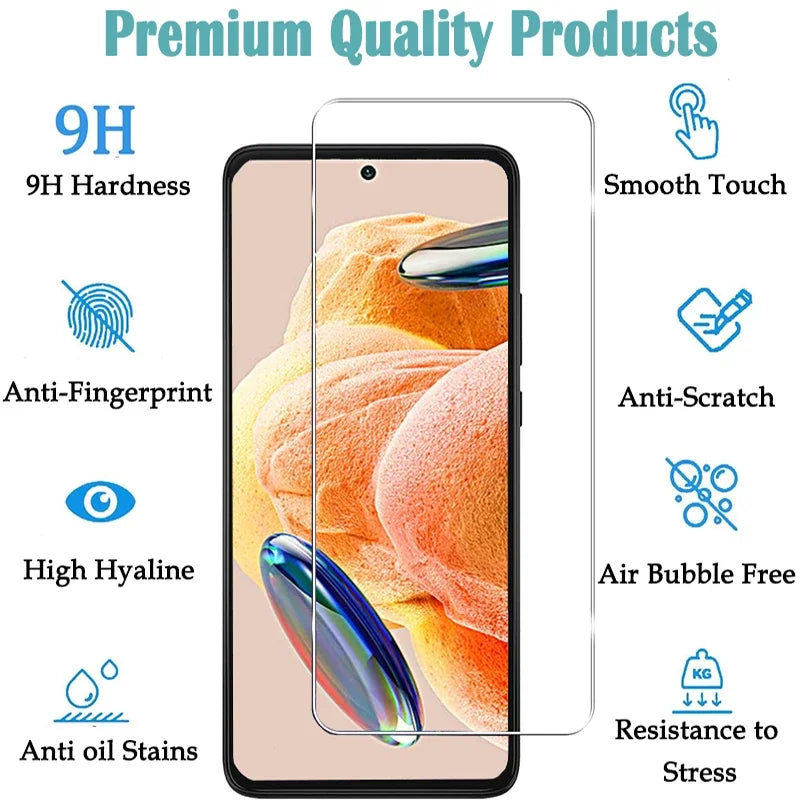 Verre trempé Ultra clair pour Redmi Note 14 5G 13 12 11 Pro 14S 12S 11S protecteur d'écran pour Redmi 14R 14C 13C 12 10A 9A 2 pièces