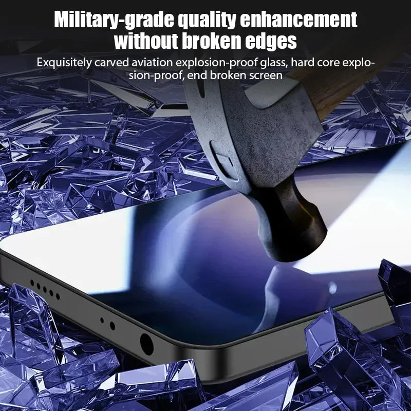 Protections d’écran en verre trempé pour Samsung – Anti-rayon bleu et anti-rayures Lot de 5