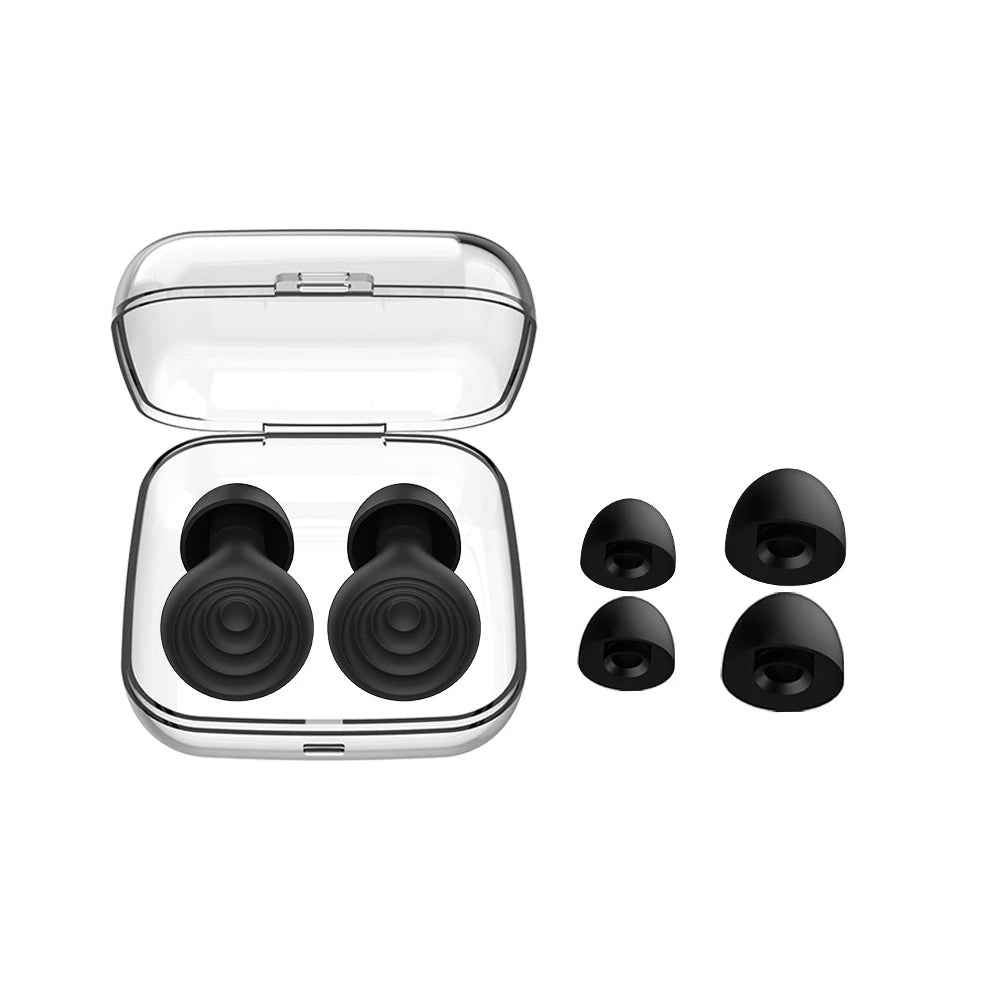 Bouchons d'oreille anti-bruit en silicone pour le sommeil, réduction du bruit, protection auditive, voyage