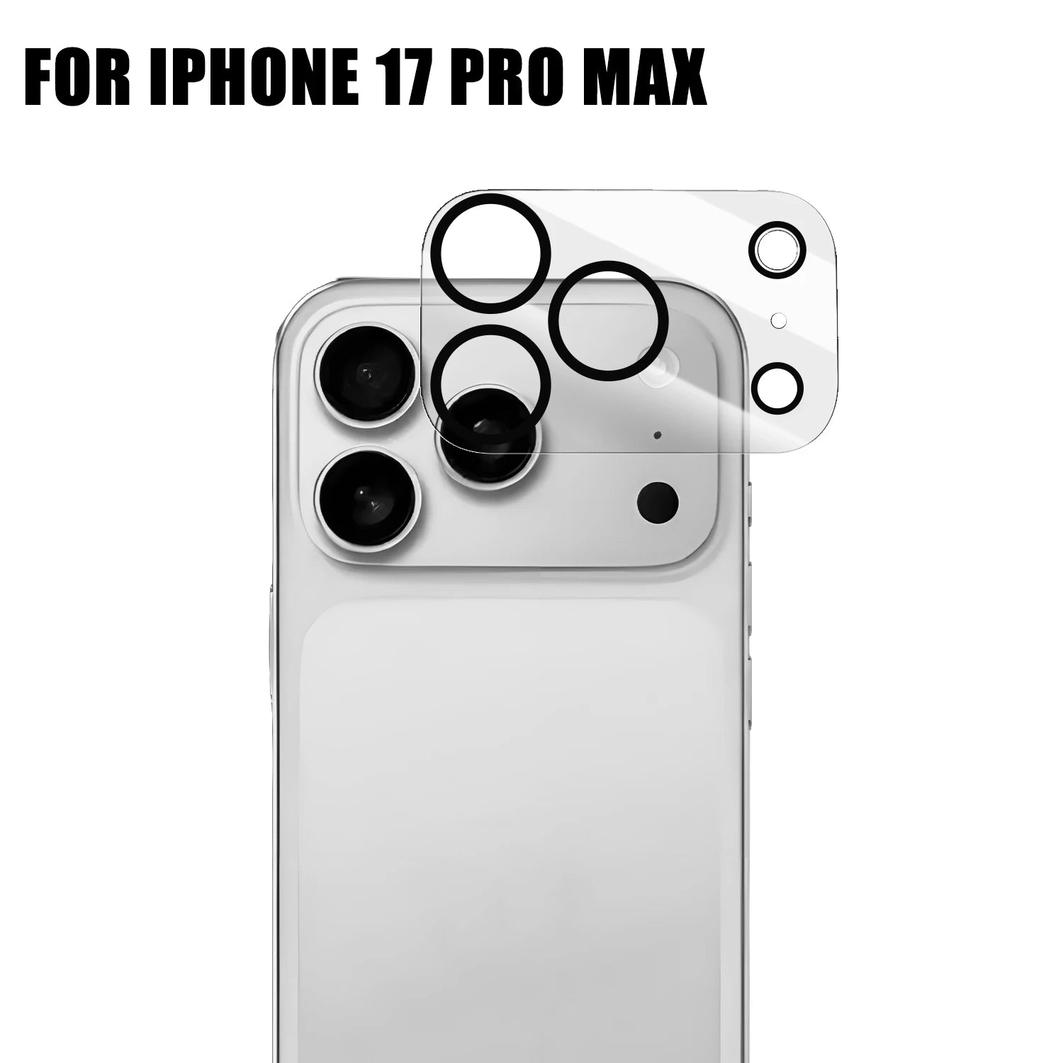 Protecteur d’objectif de caméra HD 9H pour iPhone 17 / 17 Air / 17 Pro Max