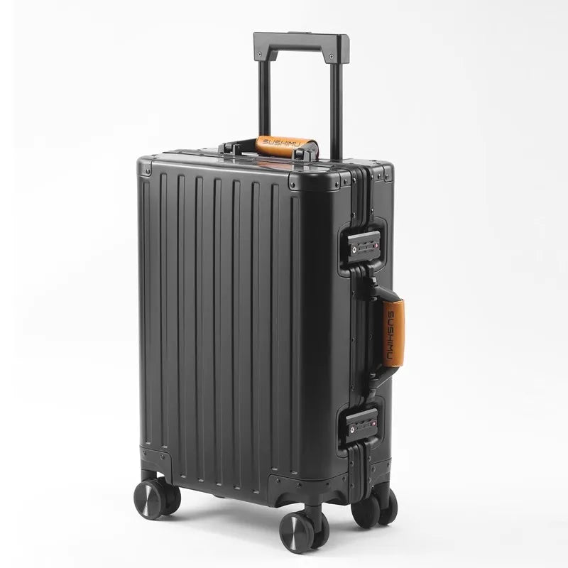Valise tout en alliage d’aluminium et de magnésium – nouveau modèle 2025, bagage à main pour hommes et femmes, 20 et 24 pouces