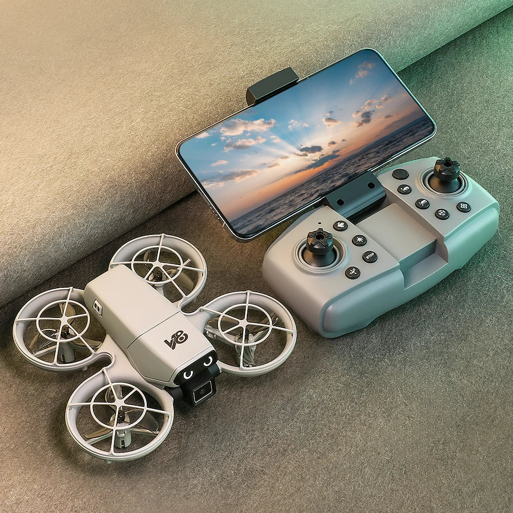 Mini Drone V86 4K HD 2025 – Caméra WIFI FPV, vol stationnaire, poche, quadrirotor RC, hélicoptère jouet, cadeau pour enfant